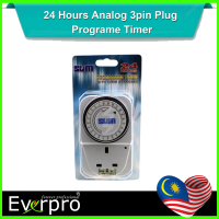 24 Hours Analog 3pin Plug Programe Timer (SIRIM APPROVED)