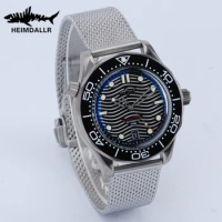 Heimdallr HMSO-02 Titanium NH35 Automatic Mechanical Men Wristwatch C3 Luminous Sapphire Crystal 200M Waterproof Dive Men Watch