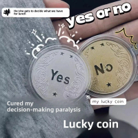 Little Red Book Same Style YES/NO Decision Coin Lucky Wish Coin Creative Gift Commemorative Coin Nic