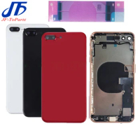 Back Full Housing For IPhone 8 Plus XR X XS Max Battery Rear Door Cover Middle Frame Chassis with Flex Cable Assembly