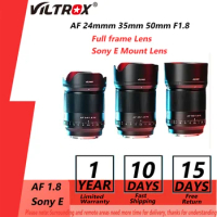Viltrox 24mm 35mm 50mm F1.8 E Auto Focus Full Frame Af For Sony E Mount Sony A6000 A6400 A7iii Camera Es
