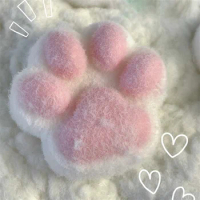 Mochi Taba Squishy NEW Fidget Toy Mini Kawaii Plush Cat Paw Handmade Silicone Cat's Paw with Fur Stress Relief Squishy Toy