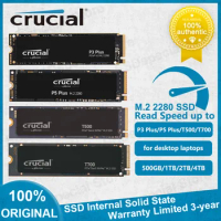 Crucial SSD P3 plus P5 plus 500GB 1TB 2TB 4TB T500 SSD NVMe M.2 T700 SSD Internal Solid State Drive for Server Desktop Laptop