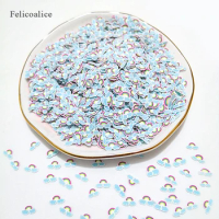 20g/Bag Rainbow Slices Slime Additives Soft for Nail Art Beauty Decor Slime Filler Supplies Charms Accessories Toys