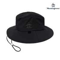 【Munsingwear】企鵝牌 男款黑色個性防撥水漁夫帽 MGSL0103
