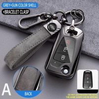 Car Key Cases For Great Wall Haval Hover H1 H3 H6 H2 H5 C50 C30 C20R M4 3 Buttons Folding Keychain Remote Control Cover