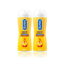 【Durex 杜蕾斯】依蘭依蘭調情2合1按摩情趣潤滑劑2入(共400ml 潤滑劑推薦/潤滑液/潤滑油/水性潤滑劑)