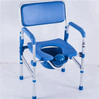 Home Care Manual chair height adults toilet portable Folding Commode Chair for elderly