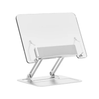 Laptop Stand Height-Adjustable Ergonomic Laptop Stand Computer Stand, Foldable Sturdy Laptop Holder Acrylic+Alloy