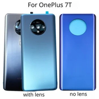Back Cover For OnePlus 7T 1+ 7t Back Battery Cover Door Rear Glass Housing Case Replacement With Camera Lens