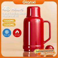 GIANXI 1L/1.6L Thermos Pot Hot Water Bottle Glass Liner Boiling Kettle Thermos Water Bottle Insulate