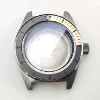 40mm NH35 Watch Case Sapphire Crystal Glass Fits Seiko NH35 NH36 Movement 28.5mm Dial Stylish Bezel Inserts Men Dive Watch Cases