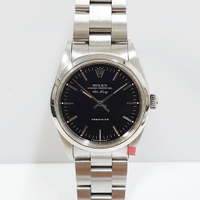ROLEX 勞力士 Air-King 14000 空中霸王 經典黑面 錶徑34mm 不銹鋼版帶 大眾當舖 編號6844