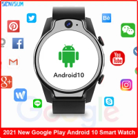 New 2021 5ATM Waterproof Diving 4G Smart Watch HElio P22 Octa-Core CPU 4GB+64GB Google Play 13MP Camera 1.69 inch IPS Smartwatch
