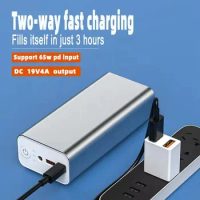 PD Fast Charging 65W Laptop Power Bank 30000mAh Alloy DC Port 76W High-power 19V Mobile Power Supply Powerbanks Universal