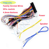 Arcade Cabinet 40-pin Wire Harness Pandora Box Family Board Cable for 5pin Sanwa Joystick and Push Buttons Arcade Game Console