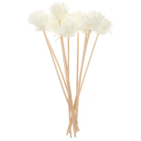 10pcs Small Chrysanthemum Scented Cane Rattan Reed Sticks Natural Fragrance Straight Reed Diffuser Aroma Oil Diffuser Rattan