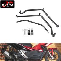 XXUN Motorcycle Accessories Highway Engine Guard Lower Crash Bar Bumper for Honda ADV 150 ADV150 2018 2019 2020 2021 2022