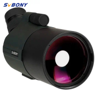SVBONY SV41 Pro 28-84x80 Mak Spotting Scopes +SV182 6x30 Metal Optical Finder + Small Dovetail Plate for Target Shooting