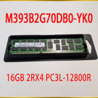 1Pcs For Samsung RAM 16GB 2RX4 PC3L-12800R DDR3L 1600 REG Server Memory M393B2G70DB0-YK0