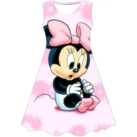 Mini Mouse Baby Girl Dress 2-13 Yrs Cosplay Princess Costume for Girls Kids Birthday Christmas Party Minnie Dresses Clothing