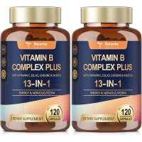 13-in-1 Vitamin B Complex Plus with Vitamins B1 B2 B3 (Niacinamide) B4 B5 B6 B7 (Biotin) B8 (Inosito