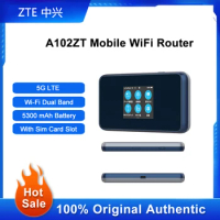 Unlocked ZTE A102ZT Mobile WiFi Router 5G Modem Mini Outdoor Hotspot WiFi 6 Pocket Mifi With Sim Card Slot Battery 5300mAh