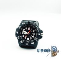 ◆明美鐘錶眼鏡◆Luminox 雷明時/LM-3501/U.S. Navy SEAL 海豹部隊聯名錶 – 黑x白時標