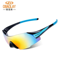 OBAOLAY New Design Men Women Cycling Glasses Outdoor Sport Sunglasses Running Eyewear Running Sunglasses Polarized