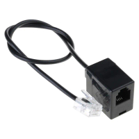 Đầu Nối Cáp Chuyển Đổi RJ45 Sang RJ11, Đầu Nối Dây Điện Thoại Ethernet, Đầu Nối RJ45 8P8C Đực Sang R