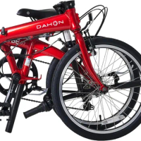 Folding Bike, Lightweight Aluminum Frame; 7-Speed Shimano Gears; 20” Foldable Bicycle for Adults