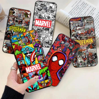Marvel Spiderman Hero For Samsung Galaxy A9 A8 Star A9S A7 A6 A5 A3 Plus 2018 2017 2016 Silicone Soft Black Phone Case Fundas