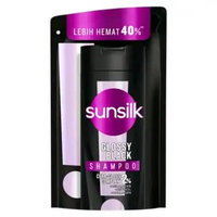 Sunsilk shampoo refil 900ml glossy black
