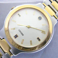 Ultra thin “interval gold plating” seiko presage series Quartz men's watch 9539