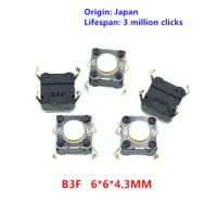 100Pcs original B3F light touch switch push button tactile for Logitech G300 G402 G600 G602 M210 M215 M325 M557 6*6*4.3mm