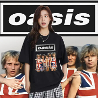 2024 เสื้อวง Oasis Band วงร็อค ไม่มีตะเข็บข้าง คอฟิต เสื้อผ้าผู้ชาย เสื้อทัวร์ วงร็อคต่างประเทศ unis