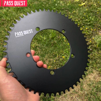 PASS QUEST 130BCD 5 Bolt Chainring Positive Negative Teeth Closed Disc 42/44/46/48/50/52/54/56/58T for SRAM RED APEX 3550