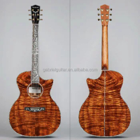 Gabriel High Quality Customshop Mastergrade KOA All Solid Wood OEM Acoustic Guitar