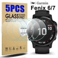 Tempered Glass for Garmin Fenix 7 7X 7S 6 6X 6S Pro Sapphire HD Screen Protectors Film for Fenix 7 7S 7X Smartwatch Accessories