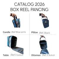 Tas Penyimpan Ril Pancing 3 Susun Bisa Muat 4 Ril Bagian Dalam Kantong Uk P 17cm T 27cm L 17cm Model