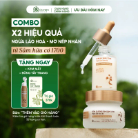 [BUY 2 GET 2 FREE]Combo 2 Steps Intensive Ginseng 1700 Moisturizes Prevents Skin Aging Soft Grass