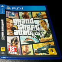 PS4 俠盜獵車手5 GTA5 中文版 售750元 盒裝說明書地圖完整 光碟無刮傷 有下載卡 面交在中和復興路253號