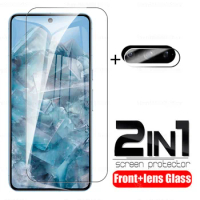 2in1 Tempered Glass Case For Google Pixel 8 Pro Screen Protectors For Google Pixle 8 Pro Pixel8Pro Camera Lens Protective Film