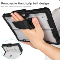 For Microsoft Surface Pro 8 Case Protective Cover For Surface Pro 9 7+ 7 6 5 4 GO 1 2 3 Case With Magnetic Pen Holder Hand Strap