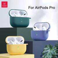 For Apple AirPods Pro Case Luxury Liquid Silicone Shockproof Armor Earphone Airbags For AirPods Pro Headphone Case XUNDD чехол