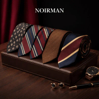 [NOIRMAN] Cà vạt nam giới vintage cao cấp phong cách quý ông | Carvat quý ông phong cách cổ điển
