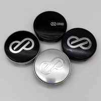 56mm 60mm Car Wheel Center Caps With ENKEI Badge Logo Rim Hubcaps Cover ENKEI Emblem Styling Accesso