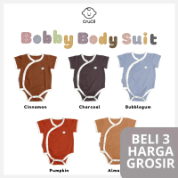 CruCil Bobby Body Suit Short Sleeve Bayi - Newborn Body Suit - Laki-Laki Cotton