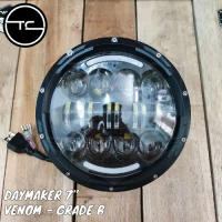 PROMO - DAYMAKER SPIDER VENOM 7 INCHI LAMPU LED MOTOR JEEP WRANGLER RUBICON