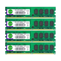 10PCS NEW DDR2 2GB 4GB 667MHZ 800MHz UDIMM RAM 2Rx8 PC2 6400U 2GB 1.8V Non-ecc Unbuffered Desktop Memory fully compatible